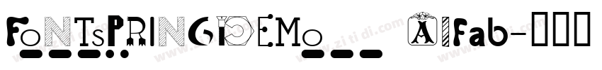 FONTSPRINGDEMO Alfab字体转换